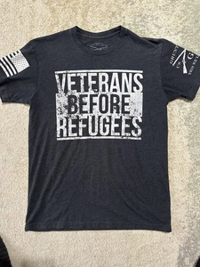 Grunt Style Veterans Before Refugees T-Shirt (Größe M) - Bild 1 von 4