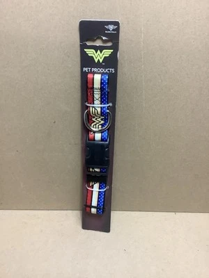 Collar de perro Wonder Woman con hebilla - mediano 11”-17”, nuevo Foto 1 de 2