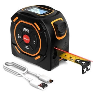 Digital Laser Tape Measure with Type-C Charging, 131-ft Laser Measuring Tape ... - Picture 1 of 8