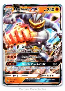 Machamp GX 64/147 - Burning Shadows - Pokemon Card - Near Mint - Picture 1 of 2