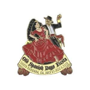 Santa Barbara Ca Old Spanish Days Fiesta 7 /31- 8 / 4 2019 Souvenir Lapel Pin - Picture 1 of 3