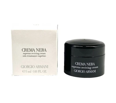 Crema reviviente Giorgio Armani Crema Nera Supreme tamaño de muestra 5 ml / 0,16 oz Foto 1 de 4