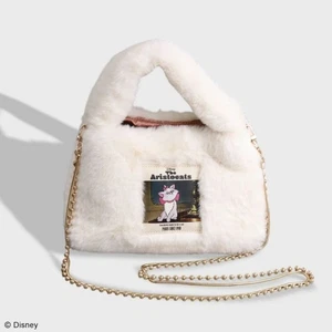 Disney × Bolso de Hombro Etiqueta Accomodo Piel Blanco Marie Japón Nuevo - Imagen 1 de 14