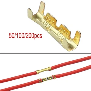 Car Brass Crimp Terminals 0.5-1.5mm Square Quick Wiring Connection Small Teeth - Picture 1 of 15