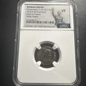 Ancient Roman Coin! Constantius II AD 337–361 AE3/4 -NGC VF- Epfig Hoard! VIDEO! - Picture 1 of 4