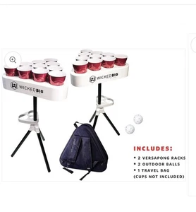 Wicked Big Sports Versapong tragbares Bier Pong Set. Nagelneues Heckklappen Party Kit - Bild 1 von 8