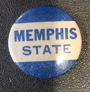 University of Memphis State Tigers NCAA VINTAGE AAC College Button Pinback - Picture 1 of 2