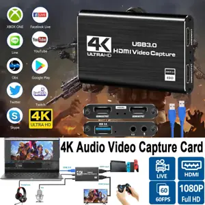 4K Audio Video Capture Card USB 3.0 HDMI Video Capture Device Full HD Recording - Picture 1 of 9