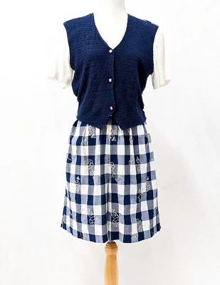 Mameluco Just In Thyme Vintage Mujer Años 80 Estampado Floral Guinga Talla 10 12 Foto 1 de 4