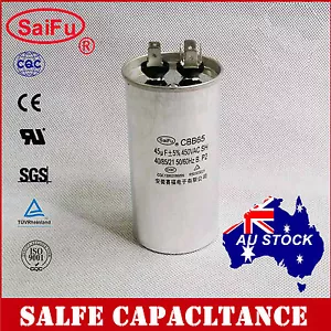 CBB65 450VAC 45uF Air Conditioner Appliance Motor Run Capacitor OZ Seller - Foto 1 di 3