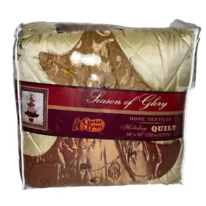 Cracker Barrel Holiday Quilt Season of Glory Embellished Christmas Tree 60x50 in - Picture 1 of 8