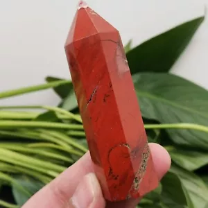 1pcs Natural Red jasper Obelisk Quartz Crystal Point Wand Reiki healing 20g+ - Picture 1 of 9