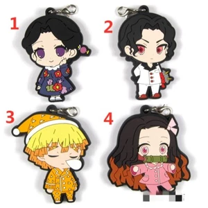 Demon Slayer Kimetsu no Yaiba Rubber Keychain Key Ring Race Straps cosplay - Picture 1 of 1