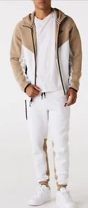 Mens Nike Sportswear Tech Fleece Hoodie & Joggers Set Summit White Size 2XLARGE - Picture 1 of 11