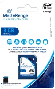 Mediarange SDHC Karte 8GB Speicherkarte Class 10 - Bild 1 von 1