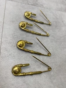 Versace Safety Pins, Vintage, 50mm long, Gold, GC- 4 Available - Picture 1 of 2