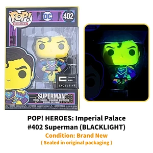 Funko POP Heroes Blacklight Imperial Palace #402 Superman Exclusive w/Protector - Picture 1 of 20