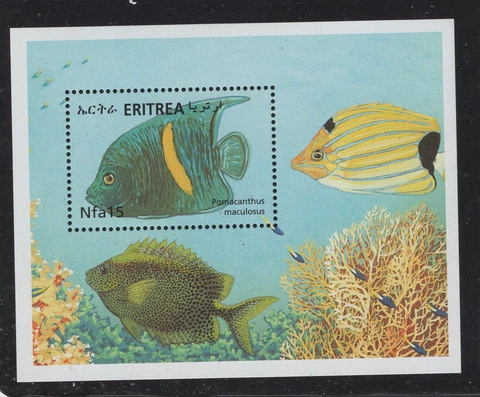 Eritrea #339 (2000 Fish sheet) VFMNH CV $6.00 Cover