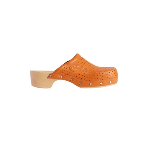 BALENCIAGA Scholl $700 Women's Pastel Orange Mules New And Authentic - Picture 1 of 3
