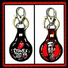 THE ROLLING STONES 🇬🇧HACKNEY DIAMONDS 2024 TOUR🇨🇦TWO LEATHER KEYCHAINS 🇺🇸