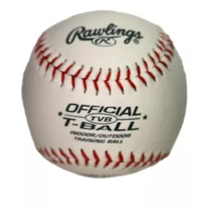 RAWLINGS Ufficiale TVB T-BALL Baseball Soft Core Interno/Esterno PALLA DA ALLENAMENTO ~ EUC - Foto 1 di 8