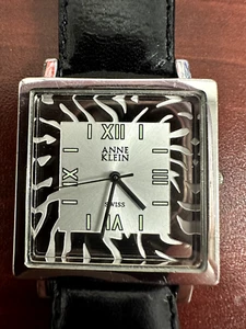 Women's Anne Klein Square Face Watch Roman Numerals New Battery 12/7704-5 - Picture 1 of 7
