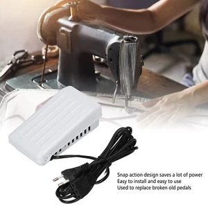 Sewing Machine Pedal 3 Holes White Sewing Variable Speed Foot Control For Home - Picture 1 of 12