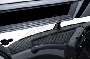 TRUCK ECO LEATHER DASH MAT FIT RENAULT T-RANGE BLACK - Picture 1 of 12