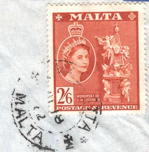 MALTA QEII Air Mail Cover 2s/6d High Value Registered USA Chicago 1962 YD189 - Picture 1 of 13