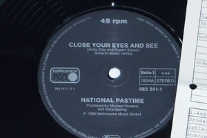 NATIONAL PASTIME -Close Your Eyes And See- 12" 1985 Metronome Archiv-Copy mint - Picture 1 of 1