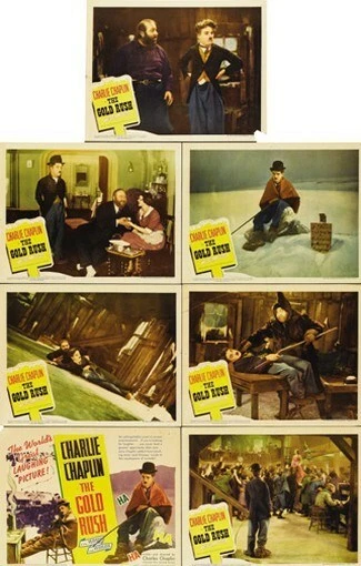 THE GOLD RUSH MOVIE LOBBY CARDS POSTER Charlie Chaplin - Image 1 of 1