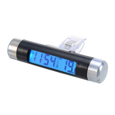 Mini KFZ LCD Digitales Innen- und Außen UHR Thermometer für Auto PKW LKW KFZ * - Bild 1 von 4