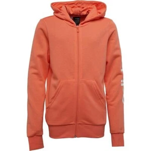 CHAQUETA CON CAPUCHA ADIDAS NIÑOS JUNIOR LINEAL CON CREMALLERA COMPLETA TALLA XL SEMI CORAL BLANCA - Imagen 1 de 3