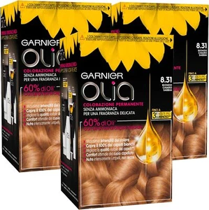 Garnier Olia Färbung Haare Tönung Dauer Farbe 8.31 Blond Klar - Bild 1 von 3