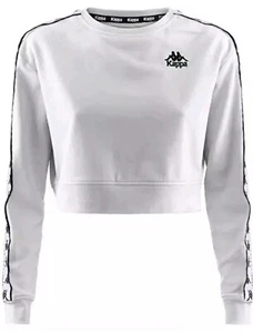 Kappa Women's AYS Sweatshirt Cropped White Size Medium REF P - Picture 1 of 4