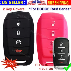 2x 4B Silikon Cover Entry Fob Schutz passend für Dodge Ram 1500 2020 2021 2023 Schlüssel - Bild 1 von 7