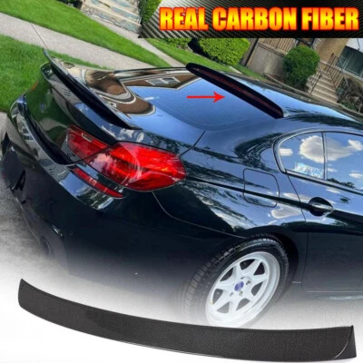 Fits BMW F06 640i 650i M6 Gran Coupe 2012UP Rear Roof Spoiler Wing Real Carbon  - Image 1 of 4