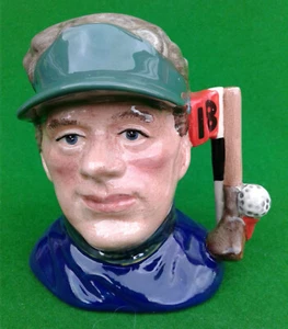PICCOLA BROCCA PERSONAGGIO ROYAL DOULTON - IL GOLFISTA - PROTOTIPO COLORAZIONE - D6865. - Foto 1 di 11