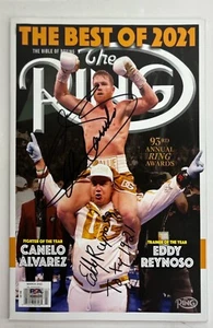 Saul Canelo Alvarez Eddy Reynosa Signed Ring Boxing Magazine 'To Ty 19-21' PSA - Picture 1 of 3