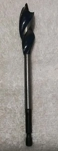 IRWIN 3041004 3/4"× 6" SPEEDBORE TRI-FLUTE BLUE WOOD AUGER DRILL QUICK CHANGE - Picture 1 of 3