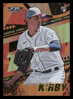 2022 Topps Fire Orange #105 George Kirby /299 - Image 1 of 2