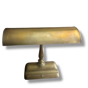 Messing Banker Schreibtisch/Büro Lesen Antik Vintage Leuchte Lampe MCM Art Deco USA Made - Bild 1 von 6