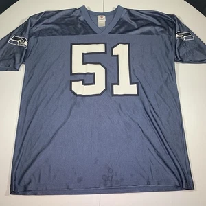 NFL Team Apparel Blau Seattle Seahawks Football Trikot #51 Lofa Tatupu Größe XXL - Bild 1 von 7