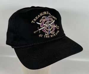 Vintage Treasure Island at The Mirage Las Vegas Black Hat Adult One Size NWT - Picture 1 of 5