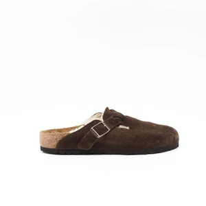 Birkenstock Mens Slip-Ons Brown Size UK 3 Suede Sandals - Picture 1 of 8
