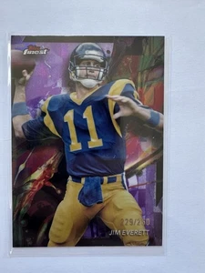 2024 Topps Finest Common Jim Everett #42 Purple Refractor /250 Los Angeles Rams - Bild 1 von 2