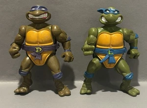 1990 Teenage Mutant Ninja Turtles Donatello & Leonardo Storage Shell Figuren - Bild 1 von 9