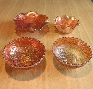 Feine Auswahl von 4 Karneval Glasschalen - Bild 1 von 6