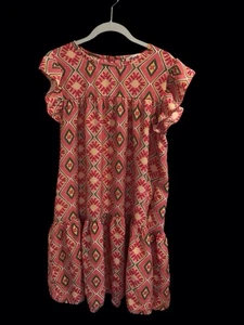 Haptics by Holly Harper Damen Kleid Geometrisch Boho Baby Puppe Gr. Small - Bild 1 von 6