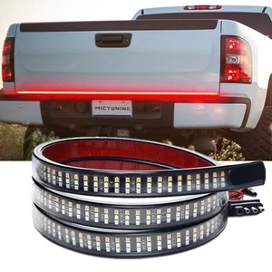 60"Inch LED Tailgate Lights Bar Tri-row 5-Function Strip for Pickup Trailer SUV - Picture 1 of 9